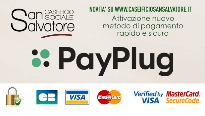 Nuovi metodi di pagamento sul nostro sito e-commerce: PAYPLUG